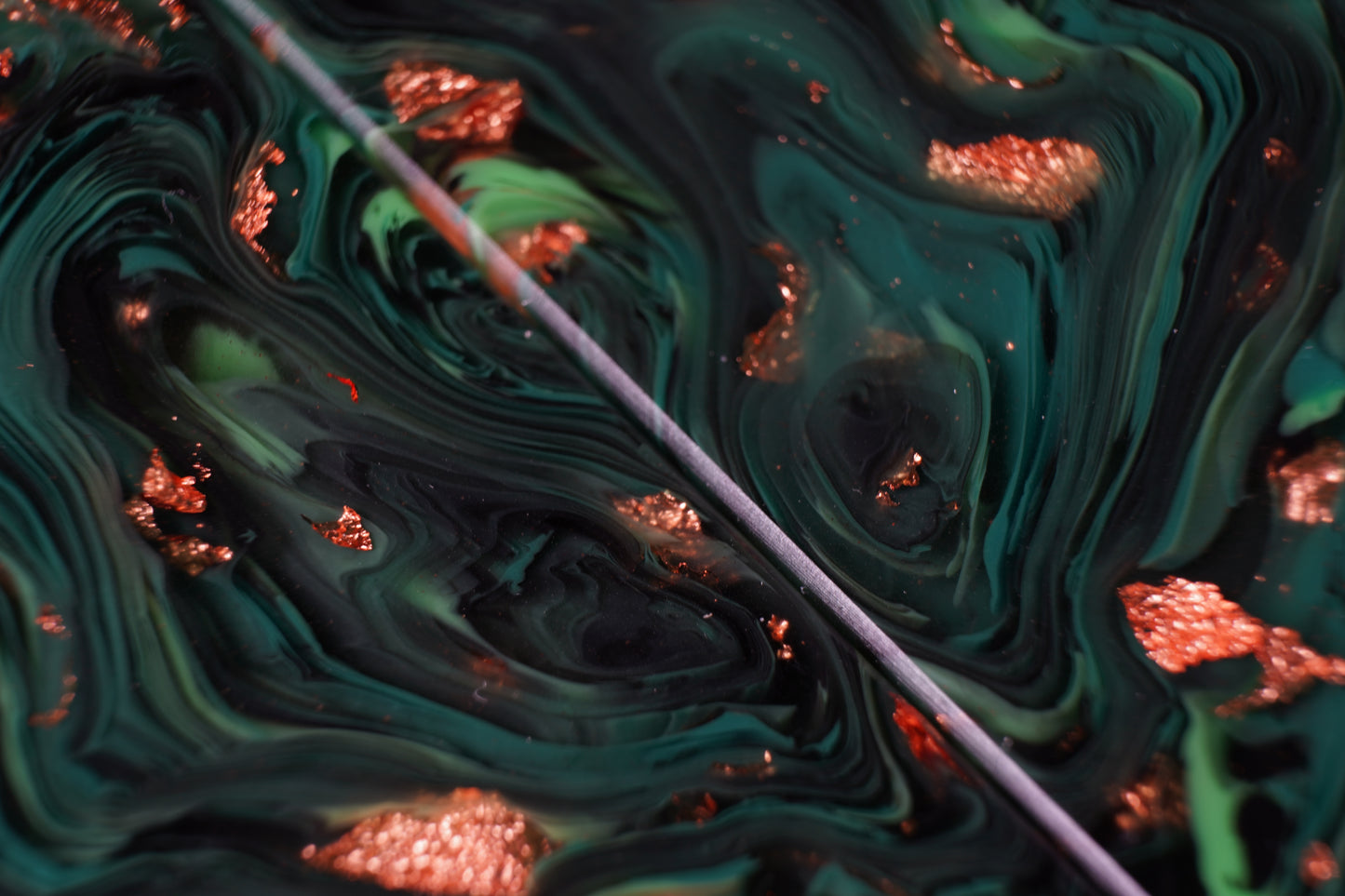 Cast Resin | Copper Leaf