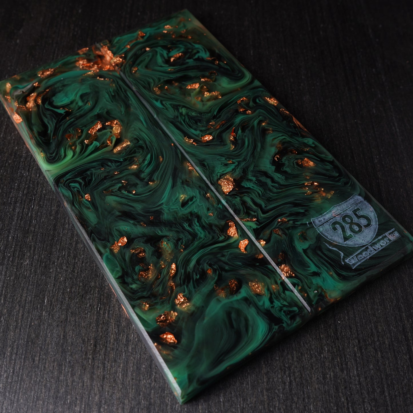Cast Resin | Copper Leaf