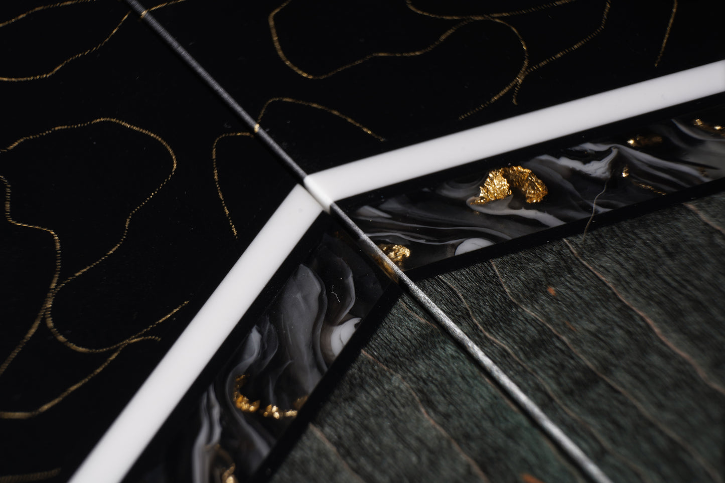 Brass Mesh | Curly Maple