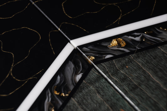 Brass Mesh | Curly Maple