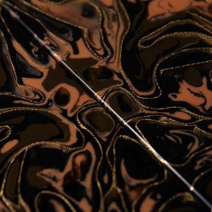 Maple Burl | Brass Mesh