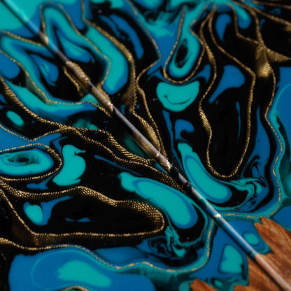 Maple Burl | Brass Mesh