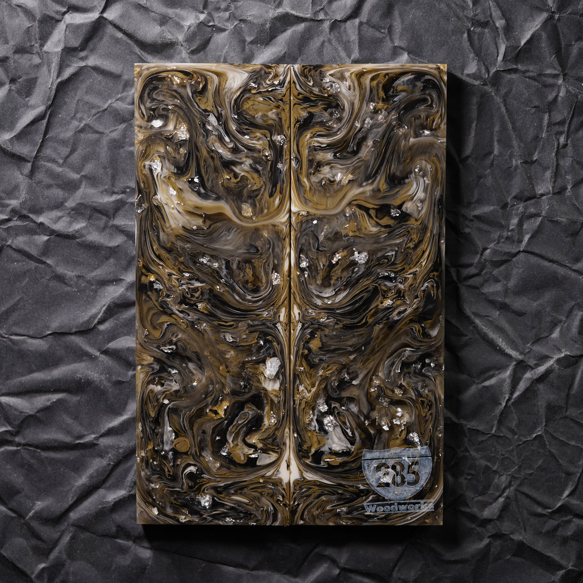 Cast Resin | Silver Leaf