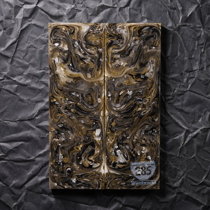 Cast Resin | Silver Leaf