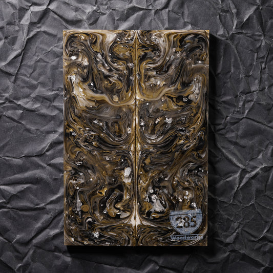 Cast Resin | Silver Leaf