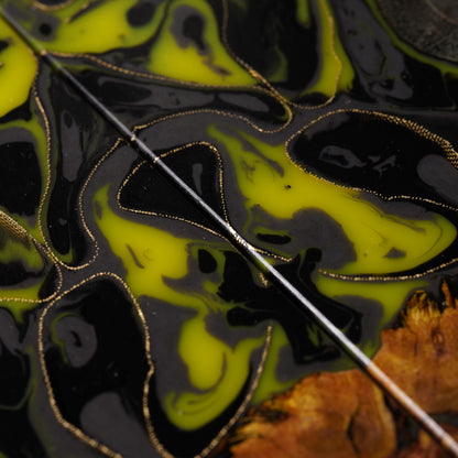 Maple Burl | Brass Mesh