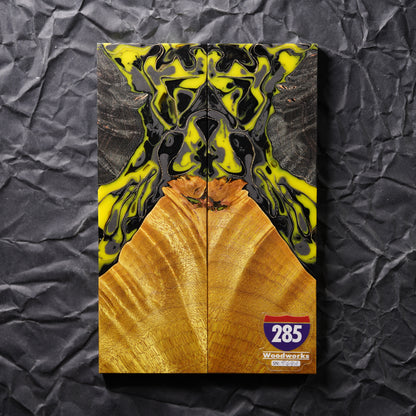 Maple Burl | Brass Mesh