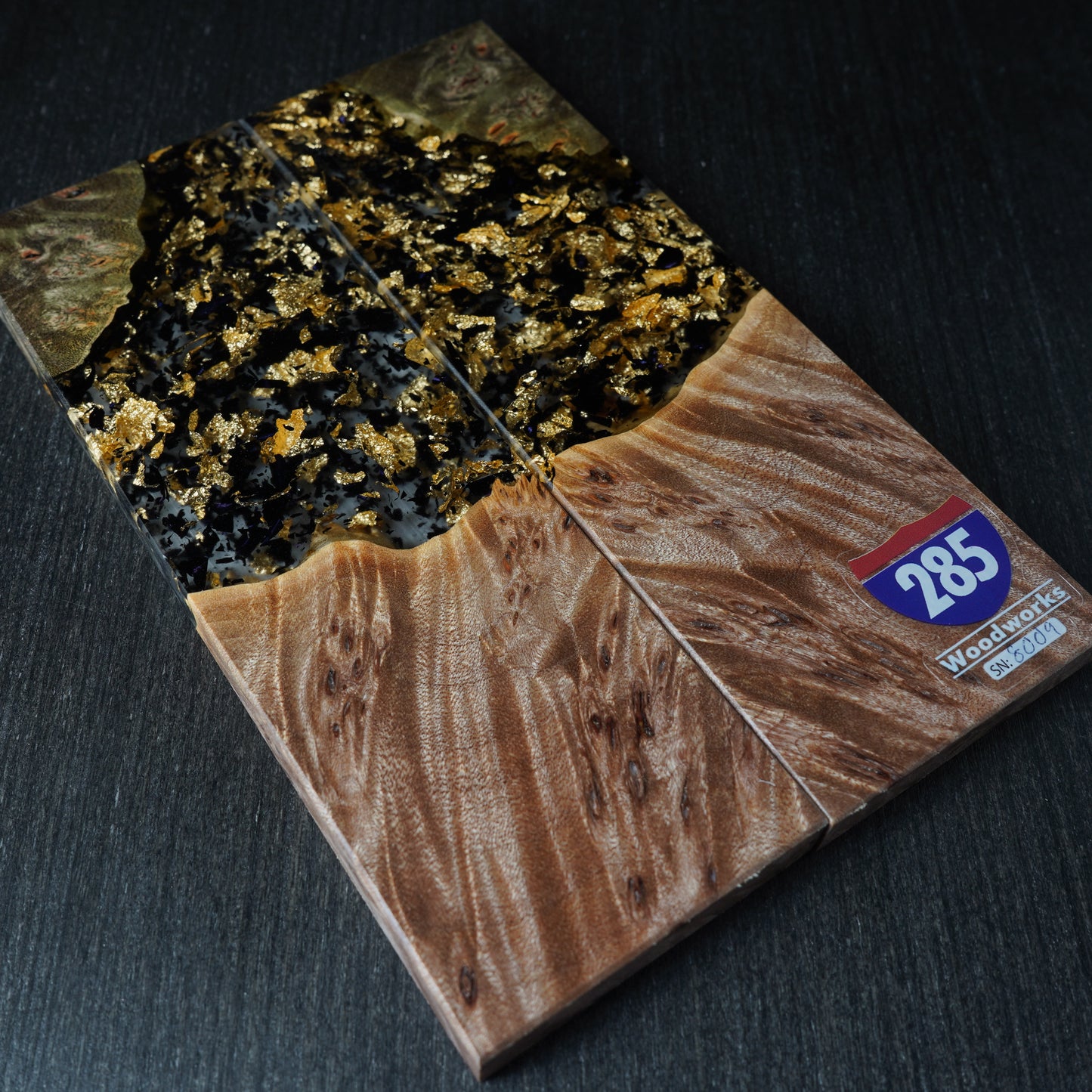 Maple Burl | Gold Leaf