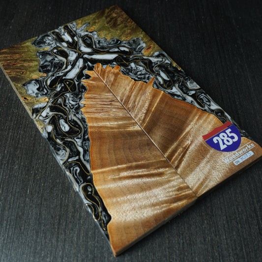 Maple Burl | Brass Mesh