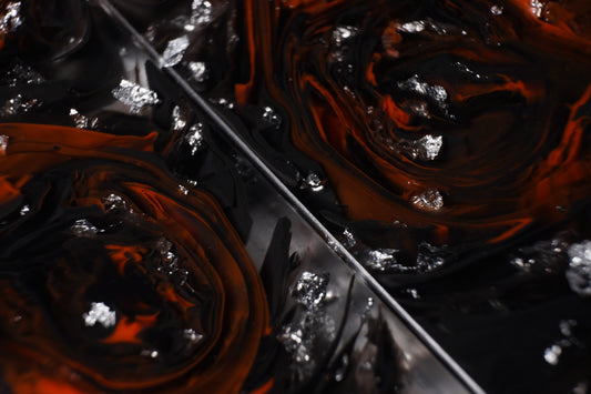 Cast Resin | Silver Leaf