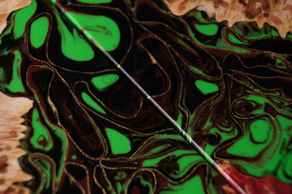 Maple Burl | Brass Mesh