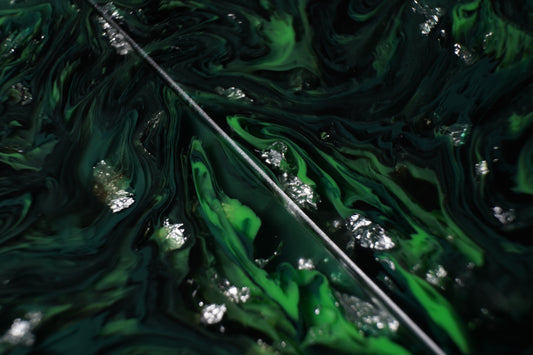 Cast Resin | Silver Leaf