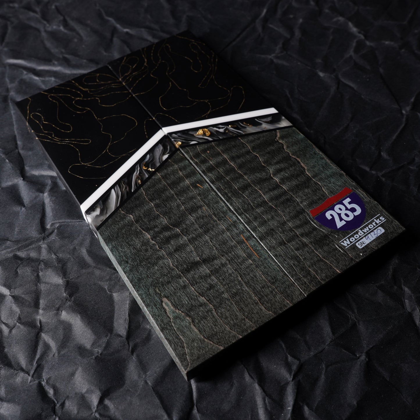 Brass Mesh | Curly Maple