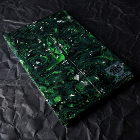 Cast Resin | Silver Leaf