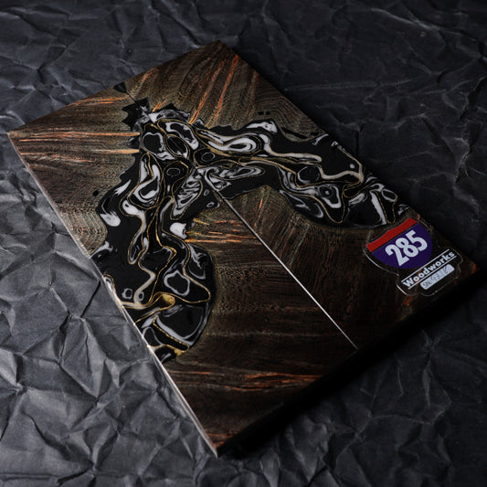 Maple Burl | Brass Mesh