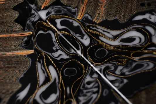 Maple Burl | Brass Mesh