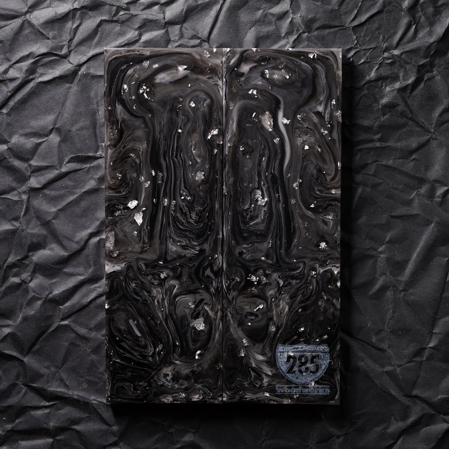 Cast Resin | Silver Leaf