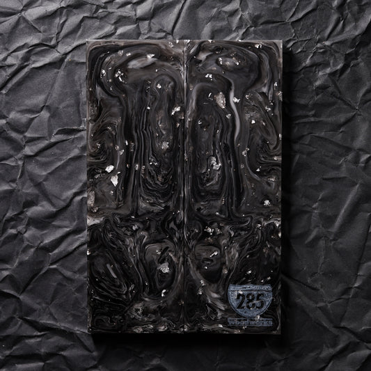 Cast Resin | Silver Leaf